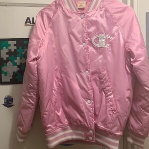 Pink Champion Baseball Jacket